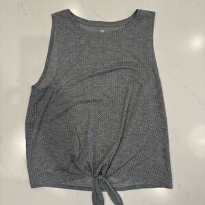 GapFit Breathe Sleeveless Mesh Tank Top Grey XS